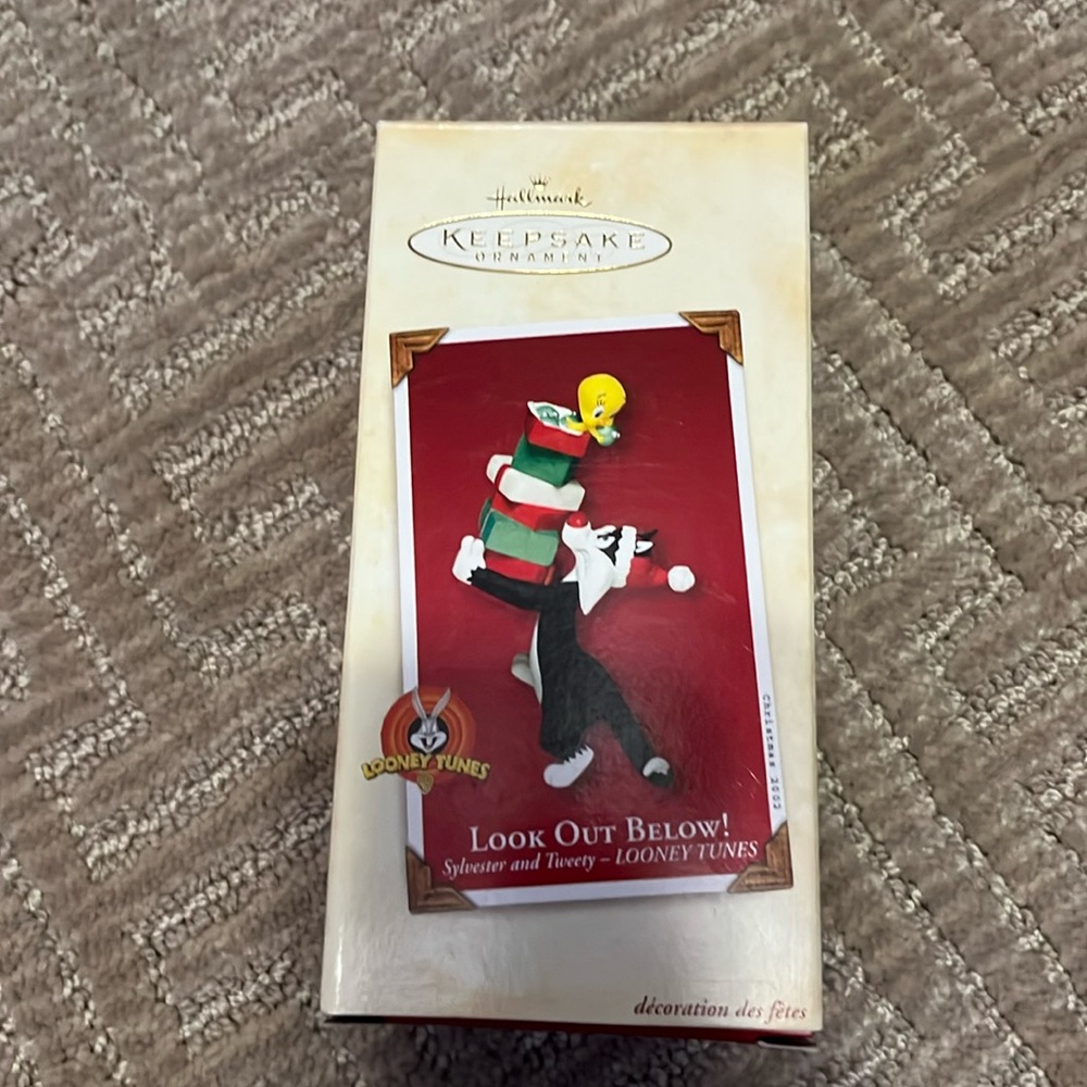 Sylvester and tweety bird Hallmark ornament